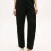 Taillierte Hose aus Leinenmischung