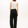 Taillierte Hose aus Leinenmischung