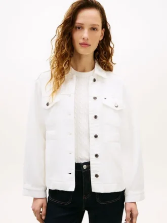 Taillierte Jeansjacke