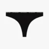Tanga aus Stretch-Baumwolle mit wiederholtem Logo Tanga aus Stretch-Baumwolle mit wiederholtem Logo