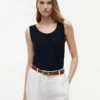 Tanktop aus Leinen-Jersey-Mischung Tanktop aus Leinen-Jersey-Mischung