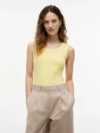 Tanktop aus Rippstrick
