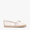 TH Monogram Metallic Leder-Espadrille TH Monogram Metallic Leder-Espadrille