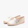 TH Monogram Metallic Leder-Espadrille TH Monogram Metallic Leder-Espadrille