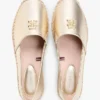TH Monogram Metallic Leder-Espadrille TH Monogram Metallic Leder-Espadrille