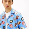 Tommy Jeans Bedrucktes Popeline-Camp-Hemd
