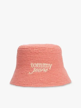 Tommy Jeans Bucket-Hut aus Häkelstoff