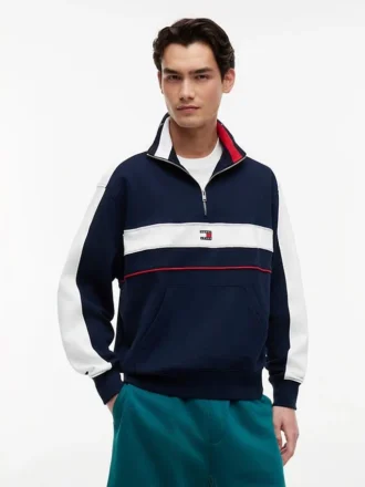 Tommy Jeans Colorblock Quarter-Zip
