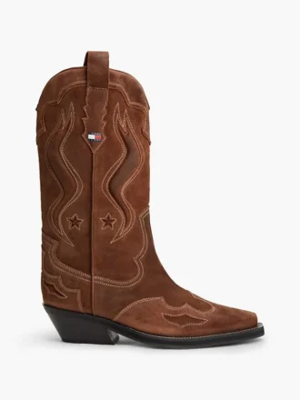 Tommy Jeans Cowboy-Stiefel aus Wildleder