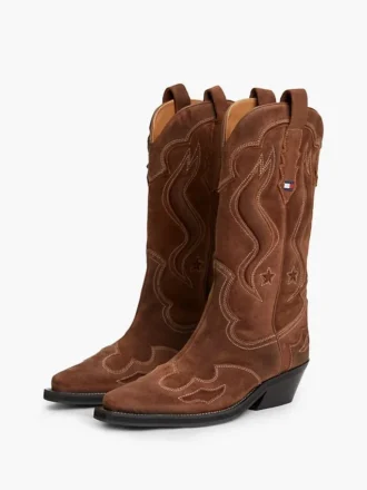 Tommy Jeans Cowboy-Stiefel aus Wildleder