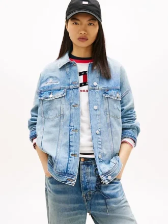 Tommy Jeans Jeansjacke im Used-Look