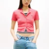 Tommy Jeans Kurzarm-Strickjacke für Shorts Tommy Jeans Kurzarm-Strickjacke für Shorts