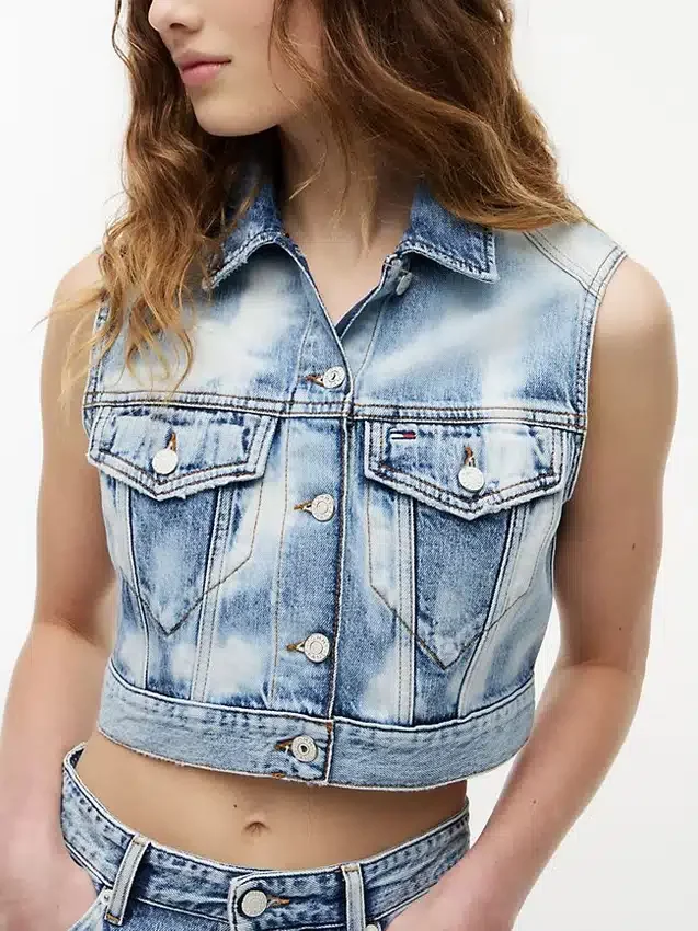 Tommy Jeans Kurze Jeansweste Tommy Jeans Kurze Jeansweste