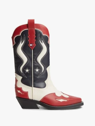 Tommy Jeans Leder-Cowboystiefel