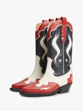 Tommy Jeans Leder-Cowboystiefel