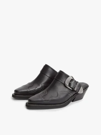 Tommy Jeans Leder-Western-Pantolette