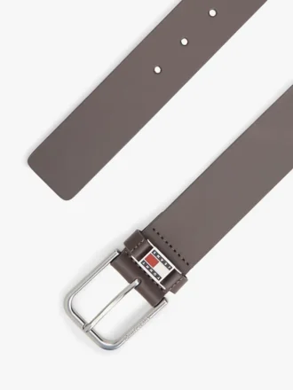 Tommy Jeans Ledergürtel mit Emaille-Logo
