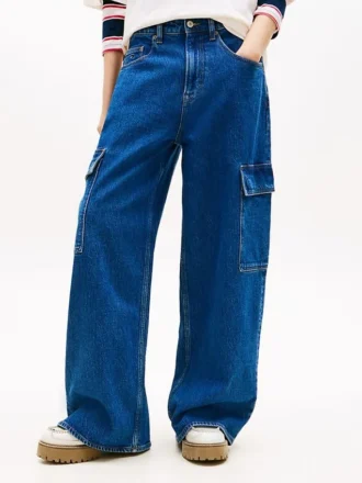 Tommy Jeans Loose Wide Leg Cargo Jeans