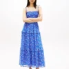 Tommy Jeans Maxikleid aus Chiffon mit Stufenrock