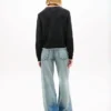 Tommy Jeans Pullover mit Flaggenlogo und Zierstreifen