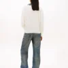 Tommy Jeans Pullover mit V-Ausschnitt und lockerer Passform