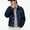 Tommy Jeans Ranch-Jacke aus dunkel gewaschenem Jeans-Material