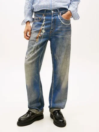 Tommy Jeans Relaxed-Jeans mit Kettenprint Tommy Jeans Relaxed-Jeans mit Kettenprint