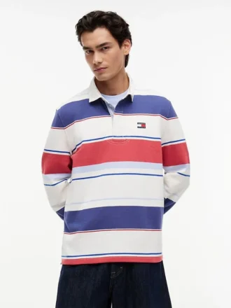 Tommy Jeans Relaxed Striped Rugby Polo