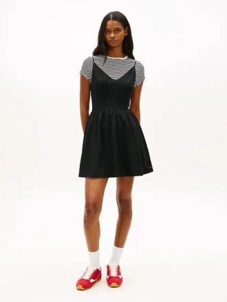 Tommy Jeans Skaterkleid aus Leinenmischung