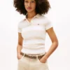 Tommy Jeans Slim Fit Polo aus Rippstrick