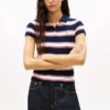 Tommy Jeans Slim Fit Polo aus Rippstrick Tommy Jeans Slim Fit Polo aus Rippstrick