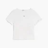 Tommy Jeans Slim Fit T-Shirt mit Rüschen Tommy Jeans Slim Fit T-Shirt mit Rüschen