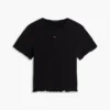 Tommy Jeans Slim Fit T-Shirt mit Rüschen Tommy Jeans Slim Fit T-Shirt mit Rüschen