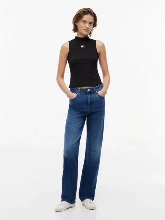 Tommy Jeans Slim Fit Tanktop mit Stehkragen