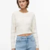 Tommy Jeans Strukturierter Strickpullover mit Schnürung Tommy Jeans Strukturierter Strickpullover mit Schnürung