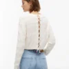 Tommy Jeans Strukturierter Strickpullover mit Schnürung Tommy Jeans Strukturierter Strickpullover mit Schnürung