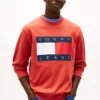 Tommy Jeans Sweatshirt mit großem Flaggenlogo Tommy Jeans Sweatshirt mit großem Flaggenlogo
