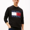 Tommy Jeans Sweatshirt mit großem Flaggenlogo