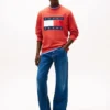 Tommy Jeans Sweatshirt mit großem Flaggenlogo Tommy Jeans Sweatshirt mit großem Flaggenlogo