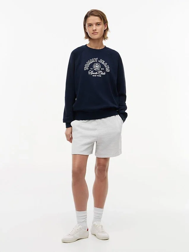 Tommy Jeans Sweatshirt mit Sports Club-Logo Tommy Jeans Sweatshirt mit Sports Club-Logo