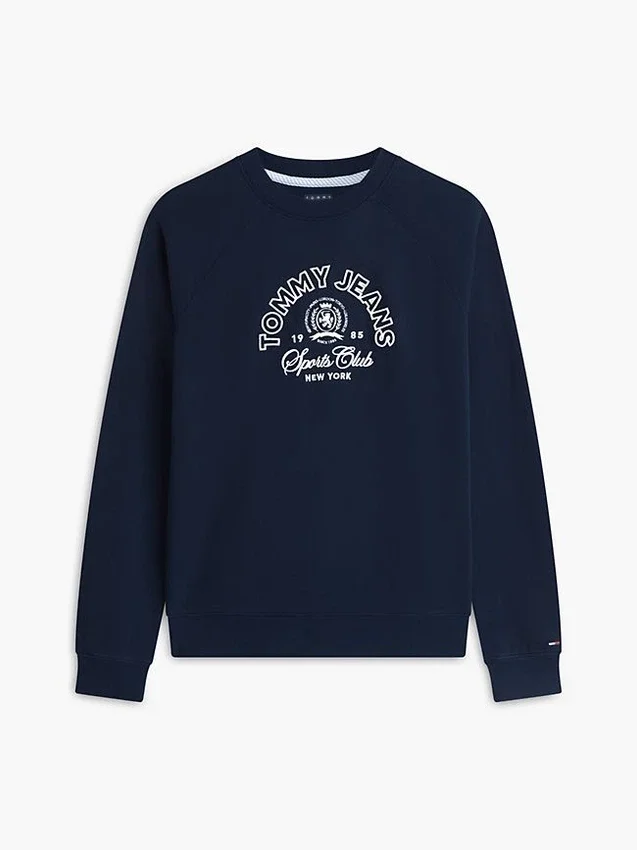 Tommy Jeans Sweatshirt mit Sports Club-Logo Tommy Jeans Sweatshirt mit Sports Club-Logo