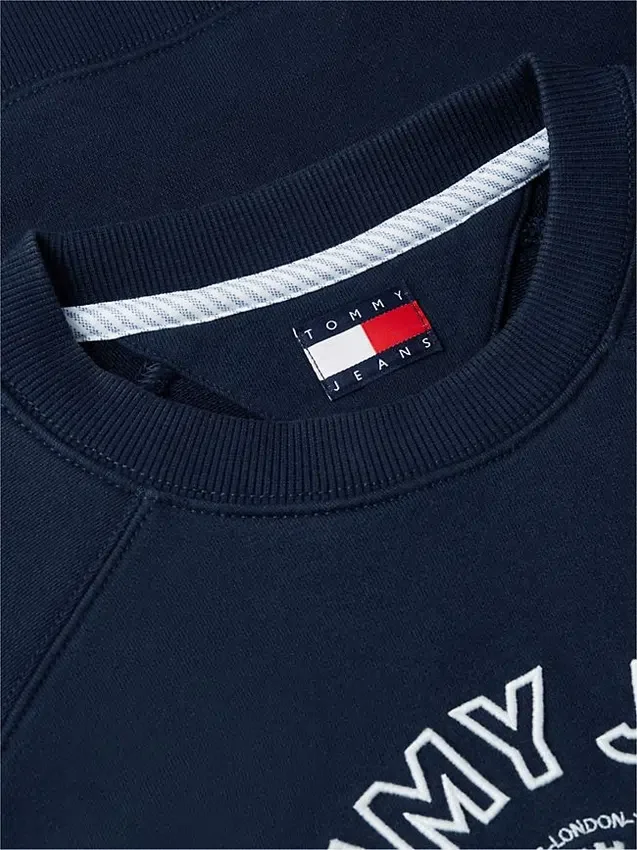 Tommy Jeans Sweatshirt mit Sports Club-Logo Tommy Jeans Sweatshirt mit Sports Club-Logo