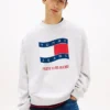 Tommy Jeans Sweatshirt mit Wavy-Flag-Logo