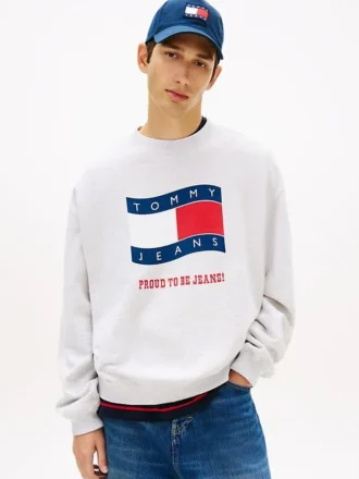 Tommy Jeans Sweatshirt mit Wavy-Flag-Logo