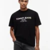 Tommy Jeans T-Shirt mit Farbverlauf-Logo Tommy Jeans T-Shirt mit Farbverlauf-Logo