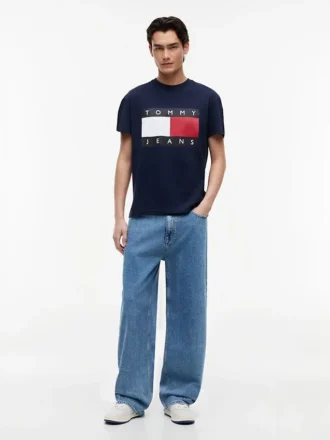 Tommy Jeans T-Shirt mit großem Flaggenlogo