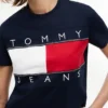 Tommy Jeans T-Shirt mit großem Flaggenlogo