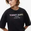 Tommy Jeans T-Shirt mit Kristall-Logo