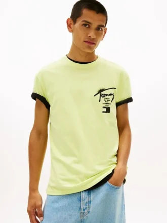 Tommy Jeans T-Shirt mit Sprühfarben-Logo
