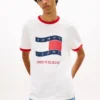 Tommy Jeans Wavy Flag Ringer T-Shirt